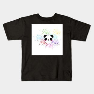 Kiss Panda Bear Kids T-Shirt